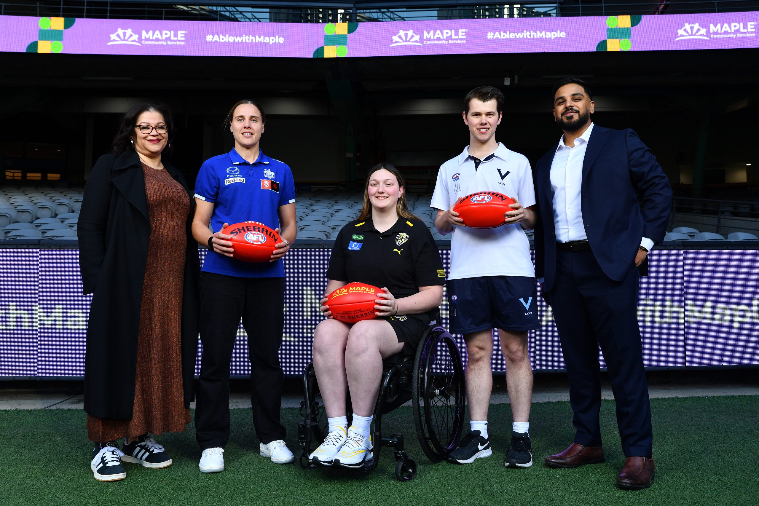 NDIS and Australia first, AFL and Maple Community Services Partnership Announcement