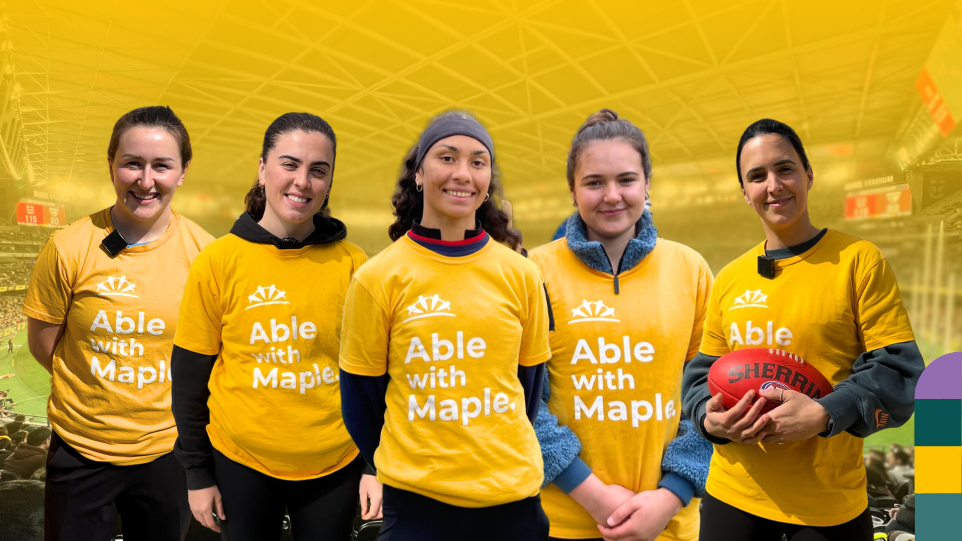 AFL Stars Join Maple Community Services and Workplay for Inclusive Footy Finals Week