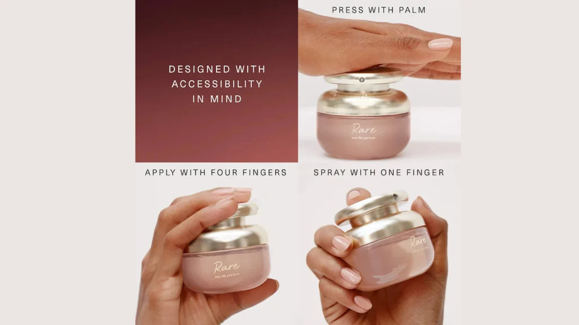 Selena Gomez’s Rare Beauty Launches Disability-Friendly Fragrance Bottle